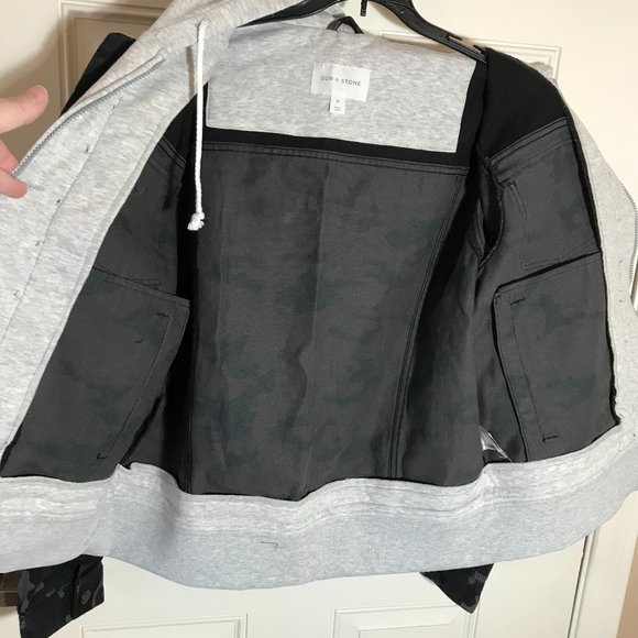 NWT Sun + Stone Layered Camo Jacket~SizeXL - Picture 4 of 4